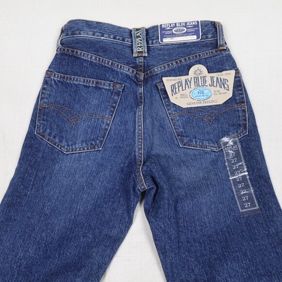 NEW REPLAY Italy Straight Leg High Waist Jeans Women's 27 Regular M908 - Picture 7 of 12